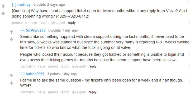 Illustration for article titled Steam Customer Service Is Still Terrible